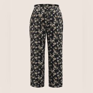 BloomChic Floral Wide Leg Pants